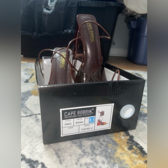 Cape Robbin Swag Sexy Chunky High Heels for Women - Picture 3 of 6